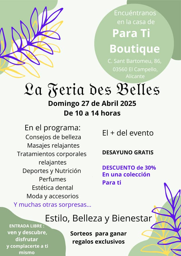 Affiche de La Feria des Belles